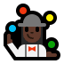 🤹🏿‍♀️ woman juggling: dark skin tone display on Windows